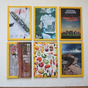 National Geographic Magazine Lot of 6 Magazines 2012 – 2025 Set #2